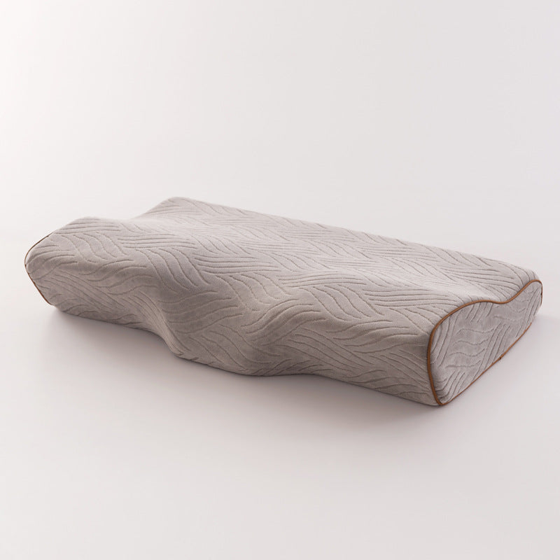 Gray Contour Pillow on a plain background