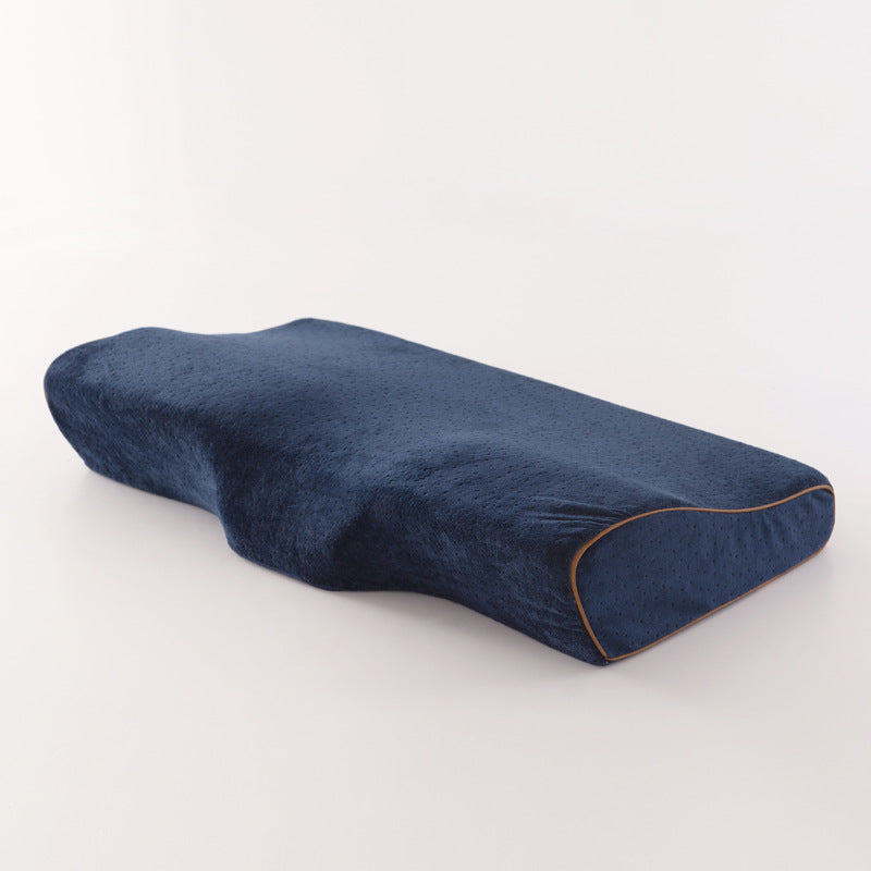 Blue Contour Pillow on a plain background