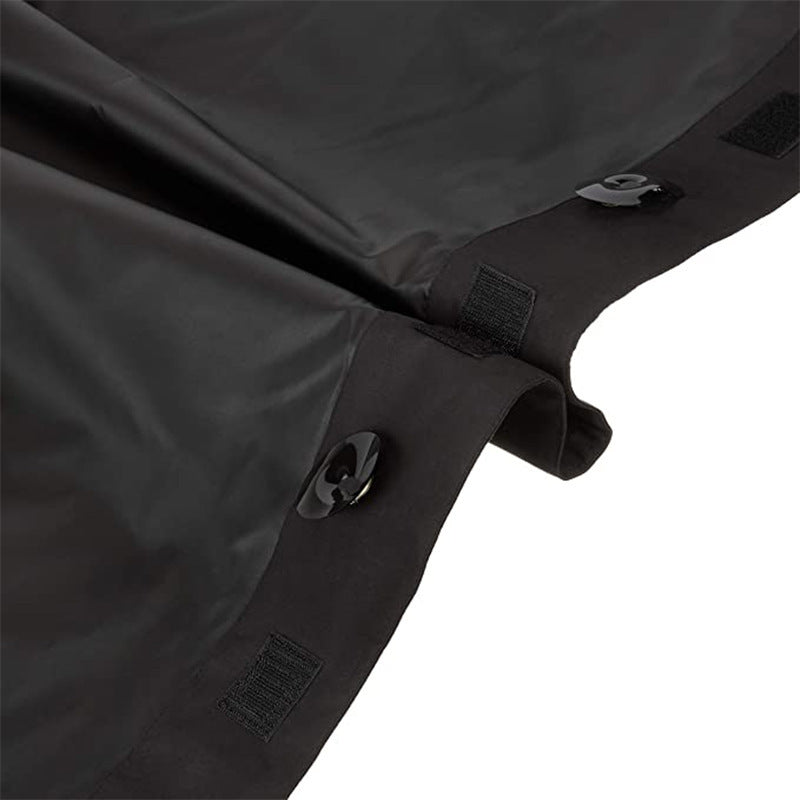 Corner of the blackout blind showing a suction cup